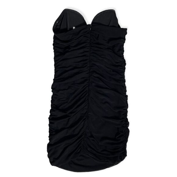Guilty of Glam Ruched Strapless Mini Dress Black - Picture 2 of 8
